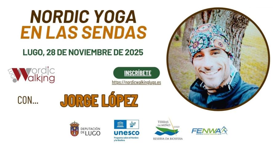 NORDIC YOGA EN RESERVA BIOSFERA TERRAS DO MIÑO JORGE LOPEZ